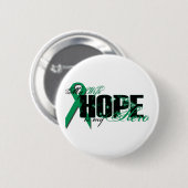 Ehefrau mein Held - Nieren-Krebs-Hoffnung Button (Vorne & Hinten)