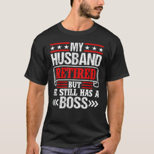 Ehefrau, mein Mann war müde, aber er hat noch eine T-Shirt