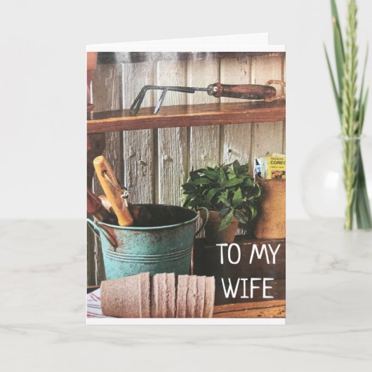 **EHEFRAU** & MEINE *LIEBLINGSGARDENER* GEBURTSTAG KARTE (Vorderseite)