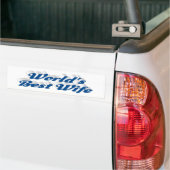 Ehefrau mit blauem Autoaufkleber (Auf Lkw)