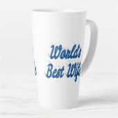 Ehefrau mit blauem Text Milchtasse (Rechte Ecke)