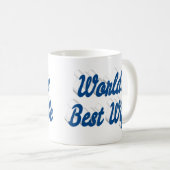 Ehefrau mit Blue-Halbtext-Tasse Kaffeetasse (VorderseiteRechts)