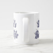 Ehefrau mit grauem Halbtext Jumbo-Tasse (Rückseite)