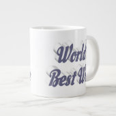 Ehefrau mit grauem Halbtext Jumbo-Tasse (Vorderseite Rechts)