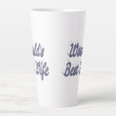 Ehefrau mit grauem Text Milchtasse (Vorderseite)