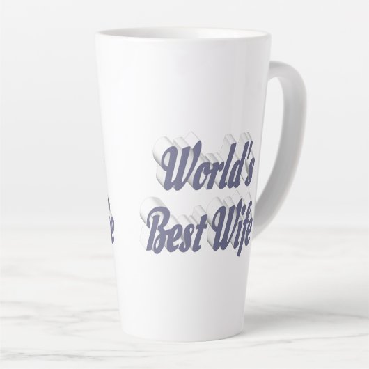 Ehefrau mit grauem Text Milchtasse (Rechte Ecke)