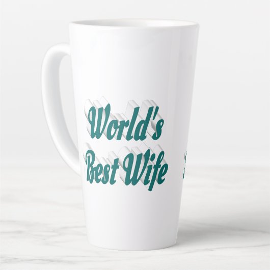 Ehefrau mit grünem Text Milchtasse (Linke Ecke)