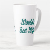 Ehefrau mit grünem Text Milchtasse (Rechte Ecke)