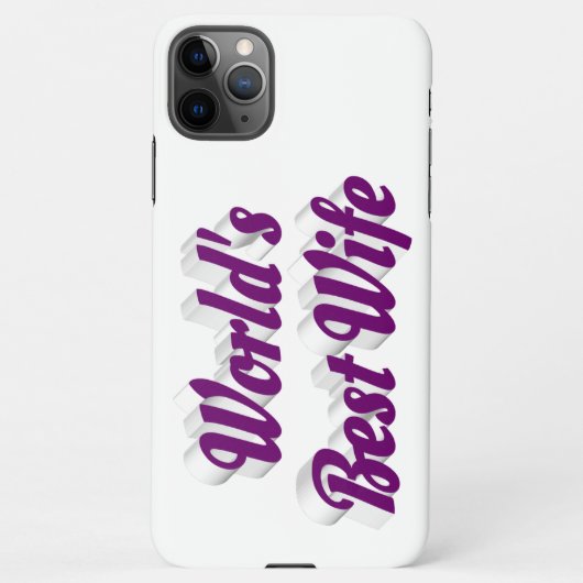 Ehefrau mit lila iPhone-Gehäuse iPhone Hülle (Rückseite)