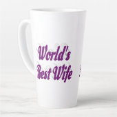 Ehefrau mit lila Text Milchtasse (Linke Ecke)