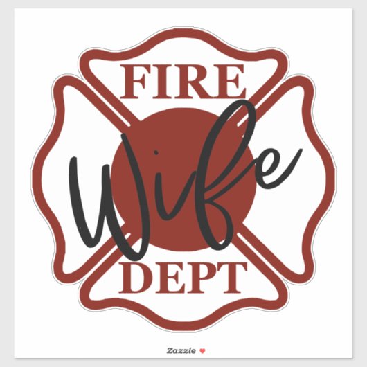 EHEFRAU MIT MALTESE CROSS [1] AUFKLEBER (Blatt)