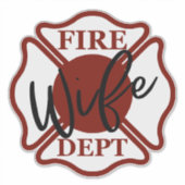 EHEFRAU MIT MALTESE CROSS [1] AUFKLEBER (Vorderseite)