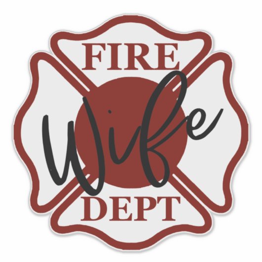 EHEFRAU MIT MALTESE CROSS [1] AUFKLEBER (Vorderseite)