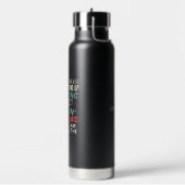 Ehefrau mit Sarkasmus und Perfektion - Benutzerdef Trinkflasche (Links)