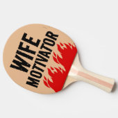 EHEFRAU MOTIVATOR FUNNY PING PONG PADDLE TISCHTENNIS SCHLÄGER (Seitenansicht)