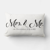 Ehefrau & Mr. Newlyweds Husband Lendenkissen (Vorderseite)