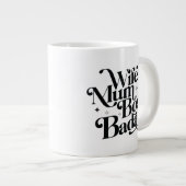 Ehefrau Mum Boss Badass Funny Sarcastic Muttertag Jumbo-Tasse (Vorderseite Rechts)