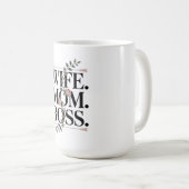 Ehefrau. Mutter. Chef. Kaffeetasse (VorderseiteRechts)