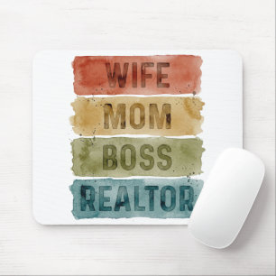Ehefrau Mutter Chef Makler Personalisierte Immobil Mousepad