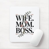Ehefrau. Mutter. Chef. Mousepad (Mit Mouse)