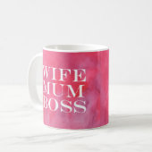 Ehefrau Mutter Chef Tasse (Vorderseite Links)
