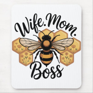 Ehefrau. Mutter. Chefin Mousepad