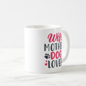 Ehefrau Mutter Hund Lover Kaffeetasse (VorderseiteRechts)