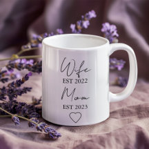 Ehefrau & Mutter seit – Minimalistisches Valentins