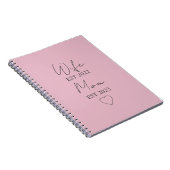 Ehefrau & Mutter seit – Minimalistisches Valentins Notizblock (Rechte Seite)