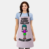 EHEFRAU ODER MAMA SASSY CLASSY SMART ASSY RETRO SC SCHÜRZE (Getragen)