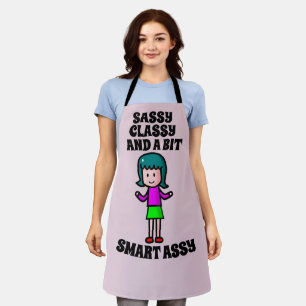 EHEFRAU ODER MAMA SASSY CLASSY SMART ASSY RETRO SC SCHÜRZE