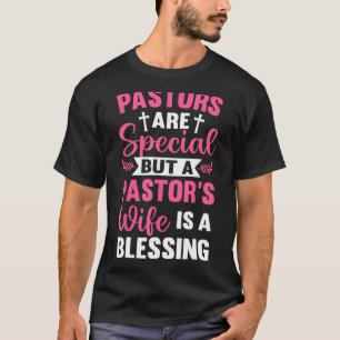 Ehefrau Pastor segnen Christlichen Kirchenleiter W T-Shirt