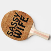 Ehefrau PONG PADDLES Tischtennis Schläger (Seitenansicht)