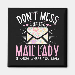 Ehefrau Postarbeiter Funny Mailman Frau Magnet