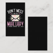 Ehefrau Postarbeiter Funny Mailman Frau Visitenkarte (Vorne/Hinten)