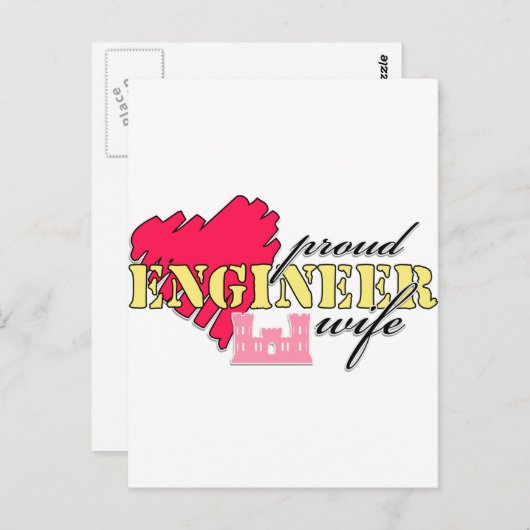 Ehefrau Postkarte (Vorne/Hinten)