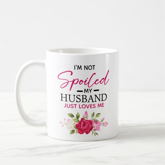 Ehefrau Romantische Hochzeit Jubiläum Valentine Ge Kaffeetasse (Links)