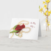 Ehefrau Rose Karte (Gelbe Blume)