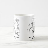Ehefrau sagt, dass der Ehemann in diesem unangeneh Kaffeetasse (Mittel)