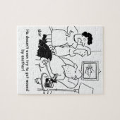 Ehefrau sagt, dass Husband nicht versucht, sich zu Puzzle (Horizontal)