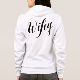 Ehefrau Schwarz Script Sweatshirt