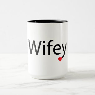 Ehefrau - Schwarze 0,45l Kombitasse Tasse