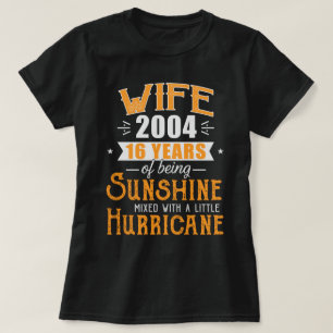 Ehefrau seit 2004 Geschenk, 16-jähriges Hochzeits T-Shirt