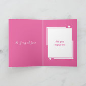 Ehefrau Silber 25. Jubiläum rosa Karte (Innenseite)