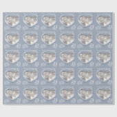 Ehefrau Silber Hochzeitstag Foto Jahrespackung Geschenkpapier (Flach)