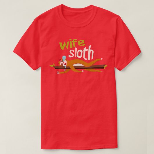 Ehefrau Sloth T-Shirt (Design vorne)