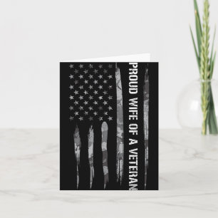 Ehefrau_ stolz Ehefrau eines Veteranen - Amerikani Karte
