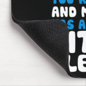 Ehefrau Support-Kostenvoranschlag Spaß machen Mousepad (Ecke)
