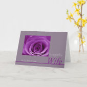 Ehefrau Sympathische Karte mit Rose (Gelbe Blume)