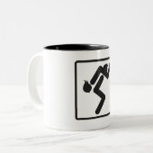 Ehefrau tragende Zwei-Ton Tasse (Vorderseite Links)